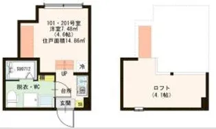 La Ciel II【2階】の間取り