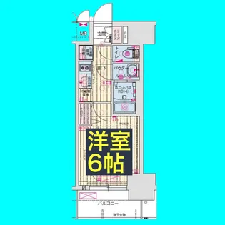 愛知県名古屋市中区平和1【マンション】の間取り