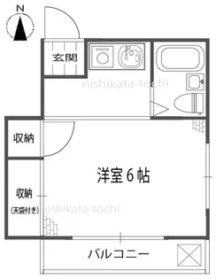 1Kの間取り画像