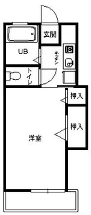 フリーフル善行坂【2階】の間取り