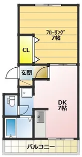 パレスビーチパーク【2階】の間取り