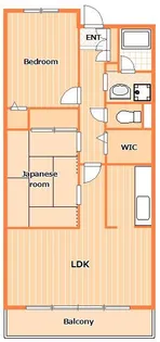 2LDKの間取り画像