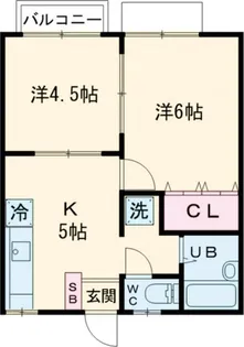 ハイムカトレア【2階】の間取り