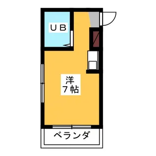 スカイハイツ鶴ヶ丘【1階】の間取り
