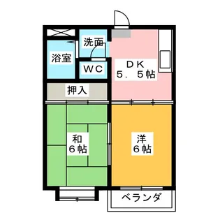ジュネスみずたにC【2階】の間取り