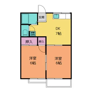 ティアラハイツ【2階】の間取り