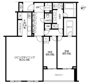 代々木パークハウスPRIMEHILLS【3階】の間取り