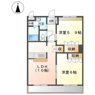 プランドールMERA【2階】の間取り