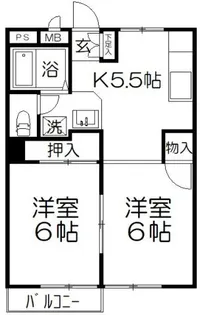 埼玉県さいたま市中央区桜丘2【アパート】の間取り