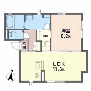 シャーメゾン ディオスエルマーナ【1階】の間取り