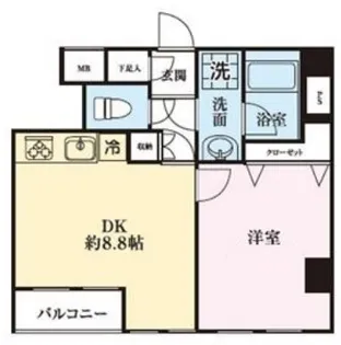 亀戸天神東スカイマンション【3階】の間取り