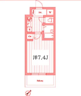 アドヴァンス石雅【6階】の間取り