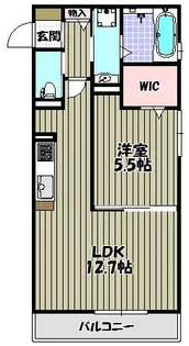 ディーモンテ深井沢町【2階】の間取り