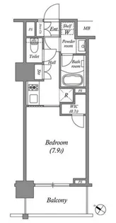 ザ・レジデンス赤坂檜町【4階】の間取り