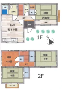 神奈川県厚木市温水【一戸建】の間取り