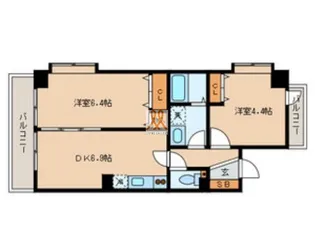 東京都足立区梅田4【マンション】の間取り