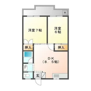 アゼール三条【4階】の間取り