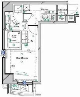 ARTESSIMO LINK BE RIS【2階】の間取り