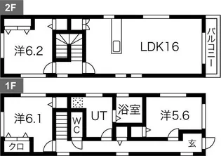 岐阜県岐阜市長良福光【一戸建】の間取り
