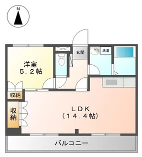 ルミナス西山本【2階】の間取り