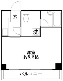 エイティ神宮前【4階】の間取り