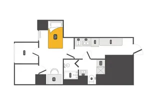 Dash Living Nihonbashi East 1K【9階】の間取り