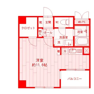 サンリバーオオモリ【3階】の間取り