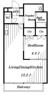 セザン新町【3階】の間取り