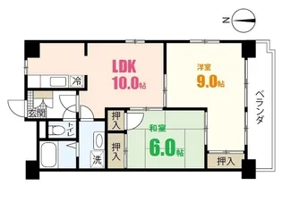 VIVRE西原【4階】の間取り