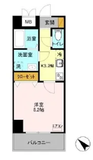 ベルフルール【1階】の間取り