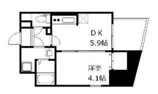 レピュア東向島【8階】の間取り