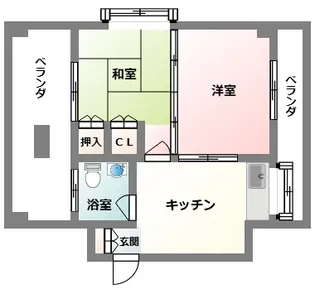 コーポ幸【4階】の間取り