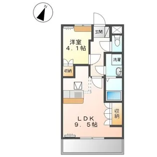 パルティール【1階】の間取り