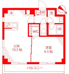 ベルプレジール【5階】の間取り