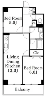 東京都中野区本町3【マンション】の間取り