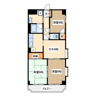 メゾン・ボヌール【2階】の間取り