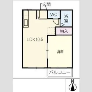 せせらぎと山のビスタ【2階】の間取り