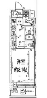 クレイシア神楽坂【4階】の間取り