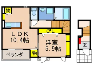 エテルネル プリュネの間取り