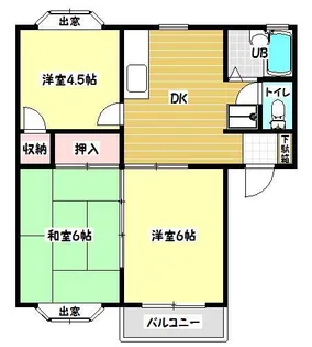 メゾン・ド・エス A棟、B棟【2階】の間取り