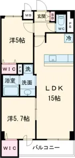 パークフレア【2階】の間取り
