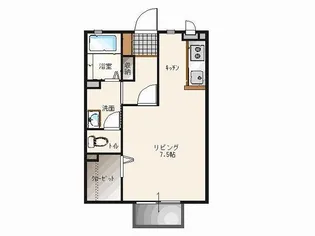 アーバン リッチ B棟【2階】の間取り