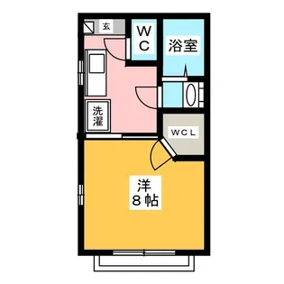 クレール【1階】の間取り