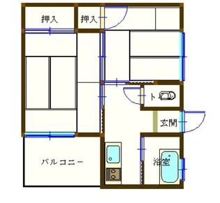 藤和ハイツ【2階】の間取り