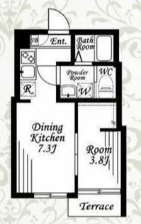 フローレンスベリー愛甲石田【01】【3階】の間取り