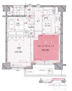 グラーサ神楽坂【2階】の間取り