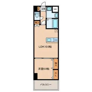 白島城北東亜ビル【9階】の間取り