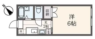 カレッジハウス小谷田【1階】の間取り