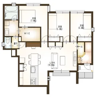 NA HAUS【1階】の間取り