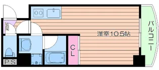 アスール江坂3rd【2階】の間取り